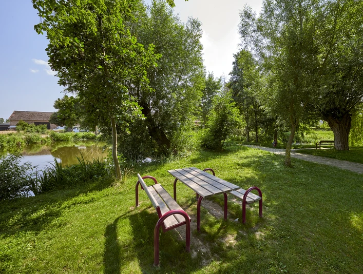 Picknickplatz am Teich in Salzdahlum Picknickplatz am Teich in Salzdahlum
