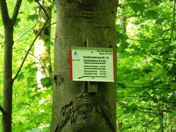 Salzgitter-Bad, Hinweisschild Wanderweg 15