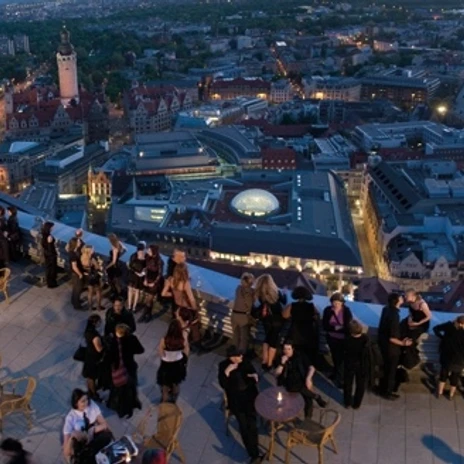Viewing platform of the event venue Panorama Tower - Plate of Art | Leipzig Convention Bureau Viewing platform of the event venue Panorama Tower - Plate of Art - presented by Leipzig Convention Bureau