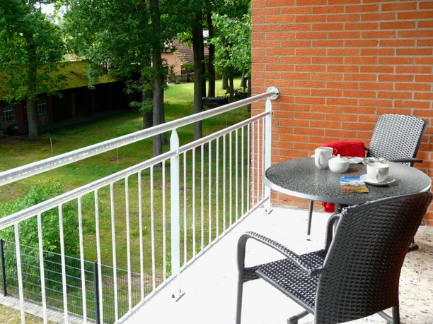 Loggia van de Hemslingen vakantie appartement