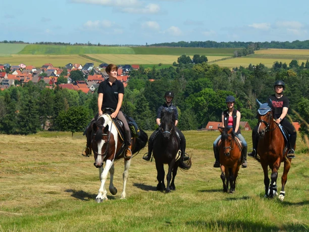 Hasselfelde - geführter Ausritt mit eigenem Pferd Hasselfelde - geführter Ausritt mit eigenem Pferd