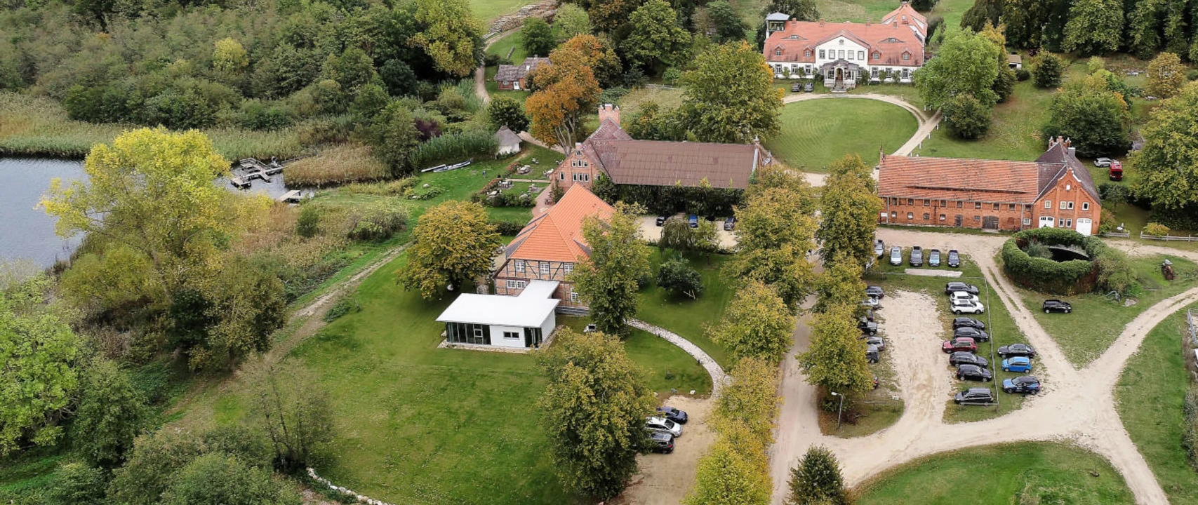 Gut Groß Zecher Luftbild des Gutes Groß Zecher