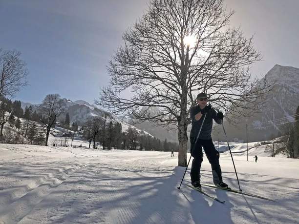 Unterwegs auf der Tiermatti-Loipe