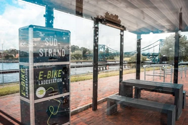 Fahrrad-Servicestation am Südstrand