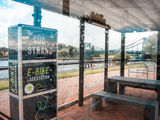 Fahrrad-Servicestation am Südstrand