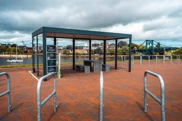 Fahrrad-Servicestation am Südstrand