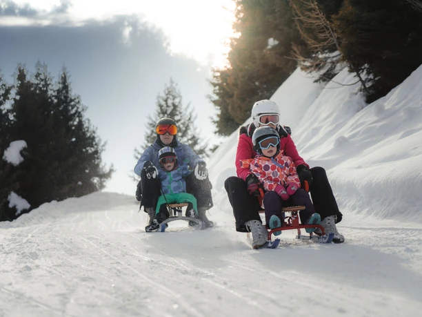 Schlittelpiste Fiescheralp-Lax in der Aletsch Arena