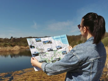 Radwanderkartefür den Innerste-Radweg Blick auf die übersichtliche Radwanderkarte für den Innerste-Radweg