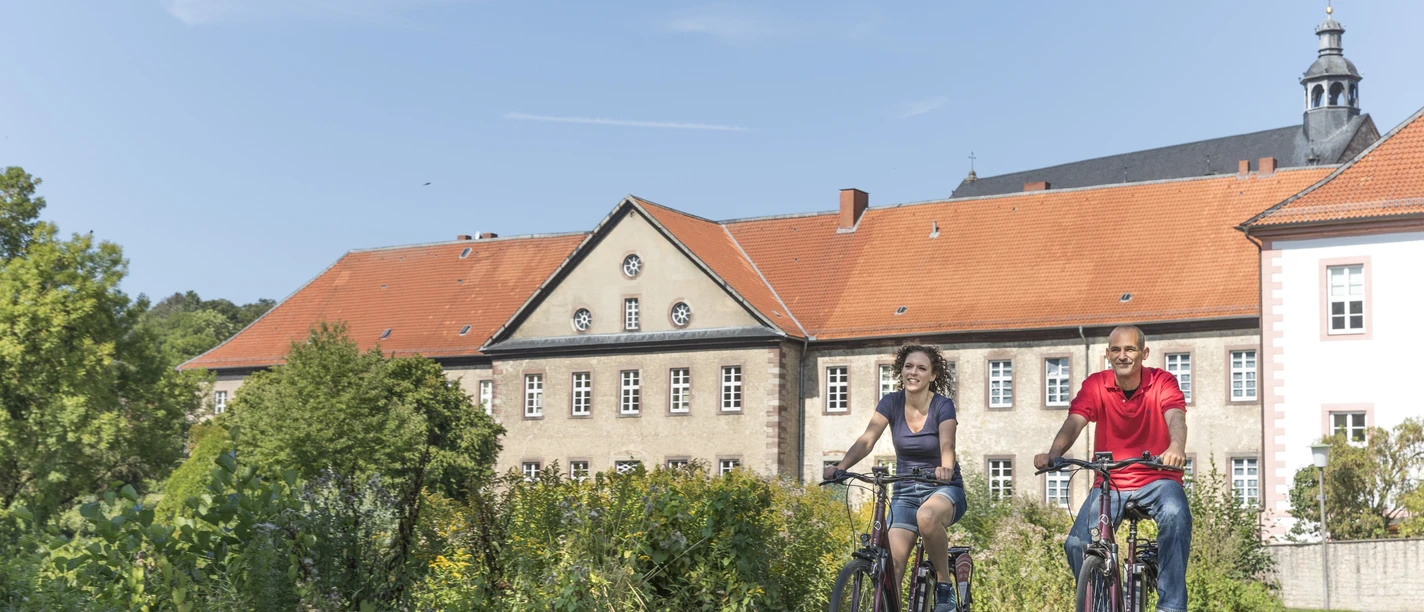 Radfahren am Kloster und Klosterpark Lamspringe