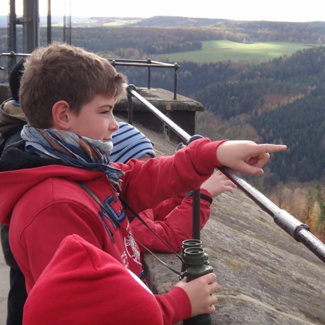 Familienausflug auf die Festung Königstein