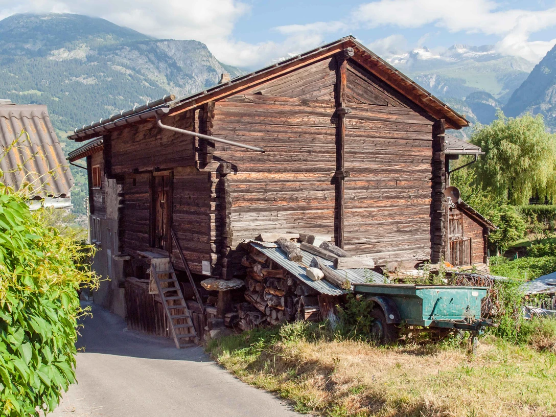 Historischer Stadel bei Ried-Brig, Brei OLYMPUS DIGITAL CAMERA