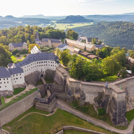 Die Festung Königstein von oben | Foto: Procopter