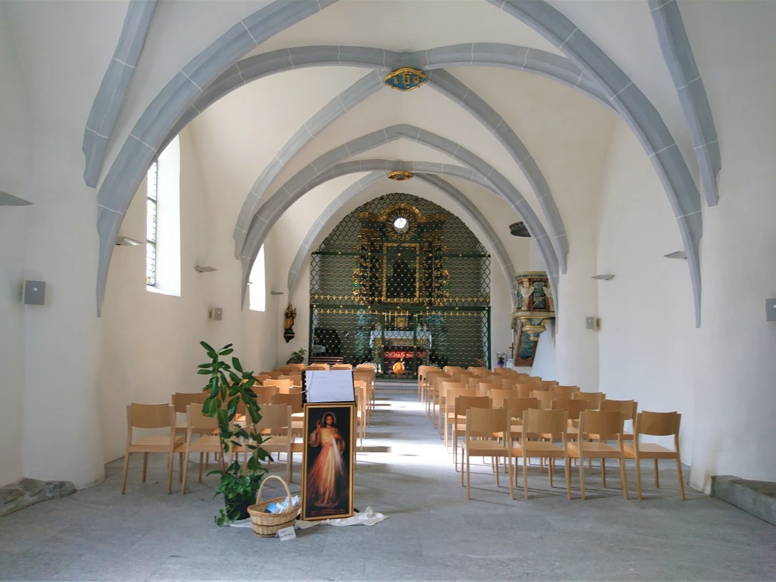 Innenansicht Antoniuskapelle Brig Innenansicht AntoniuskapelleInterior view of St. Anthony's ChapelVue intérieure de la chapelle Saint-Antoine
