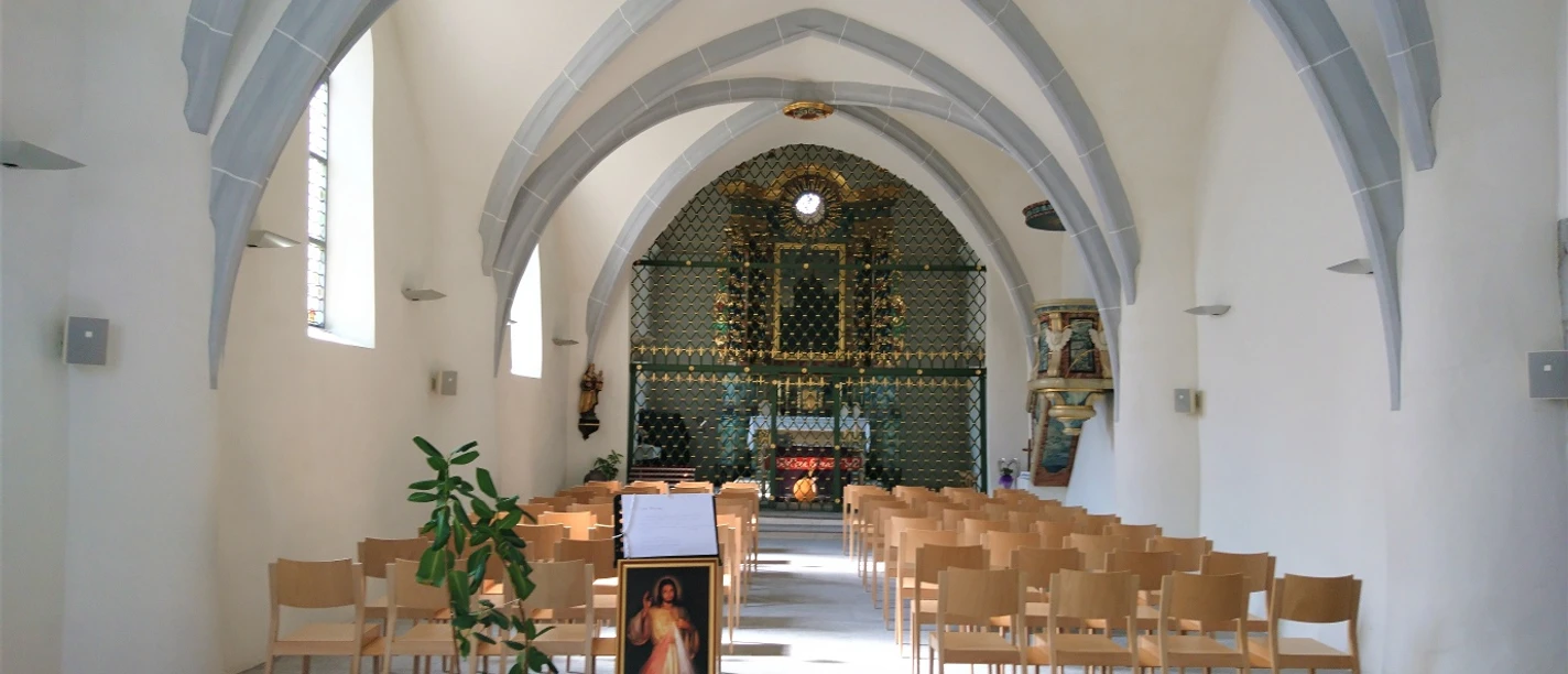 Innenansicht Antoniuskapelle Brig Vue intérieure de la chapelle Saint-Antoine