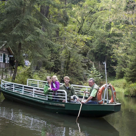Kahnfahrt auf der oberen Schleuse | Foto: Isabel Doil