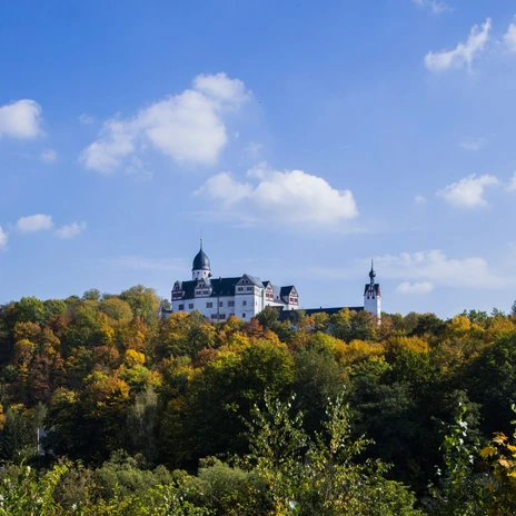 Das märchenhafte Schloss Rochsburg thront auf einem Felsen | Foto: Schlösserland Sachsen | Sylvio Dittrich