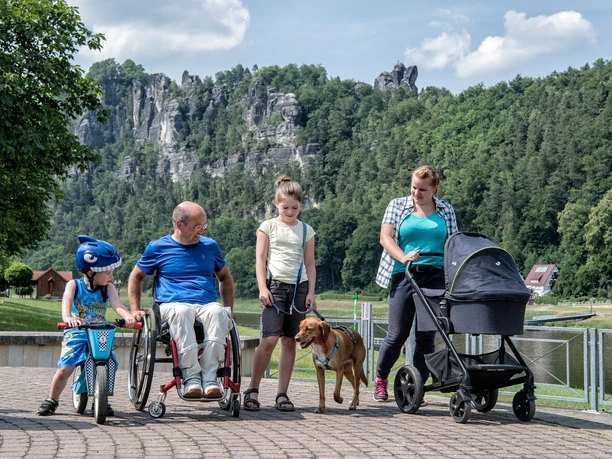 Mit der Familie in der Sächsischen Schweiz wandern Mit der Familie in der Sächsischen Schweiz wandern