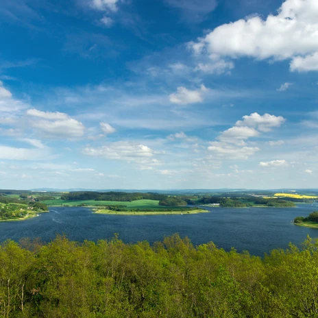 Die Talsperre Pöhl wird auch das „Vogtländische Meer“ genannt. | Foto: Archiv TVV, S. Theilig