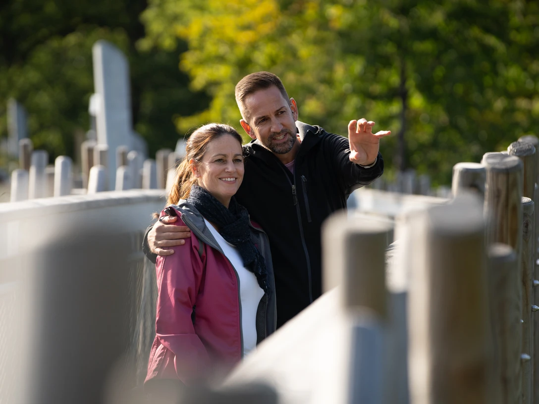 Unterwegs auf dem Baumwipfelpfad in Bad Iburg