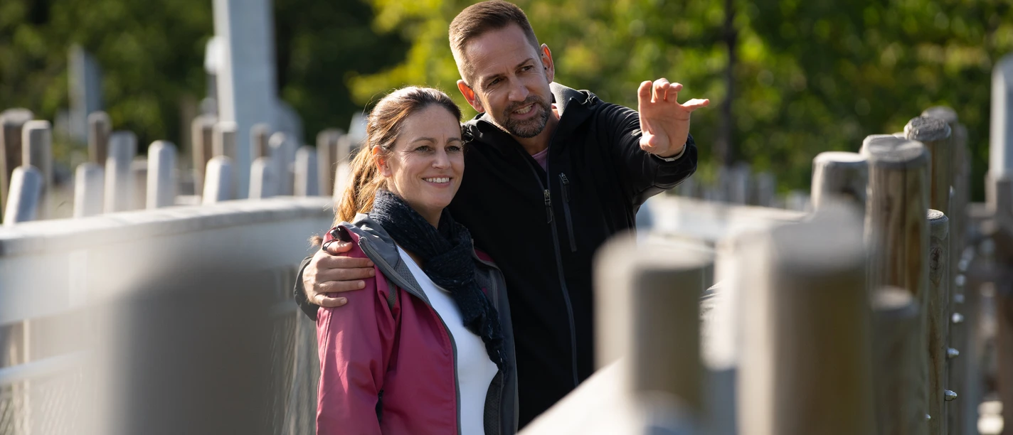 Unterwegs auf dem Baumwipfelpfad in Bad Iburg