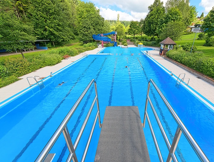 Freibad Lossburg Sprungturm Freibad Lossburg Sprungturm