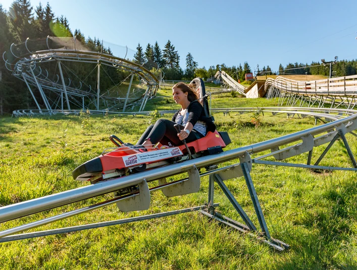 Ganzjahresbobbahn Mehliskopf Abfahrt Ganzjahresbobbahn Mehliskopf Abfahrt