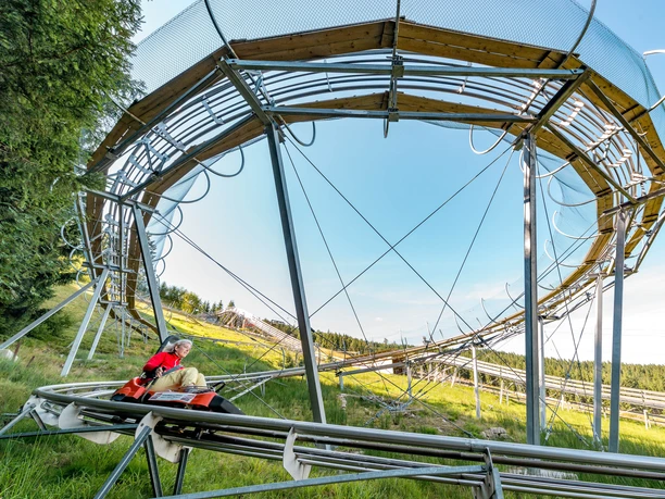Ganzjahresbobbahn Mehliskopf Steilkurve Ganzjahresbobbahn Mehliskopf Steilkurve