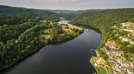 Blick auf Einruhr am Wildnis-Trail