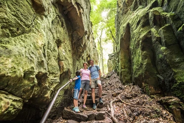 Hinunter in die Teufelsschlucht auf der Teuflischen Acht