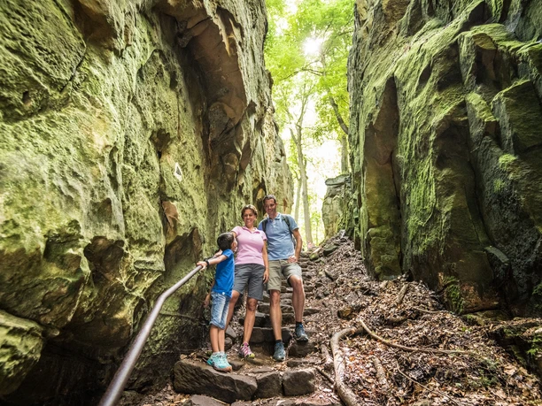 Hinunter in die Teufelsschlucht auf der Teuflischen Acht