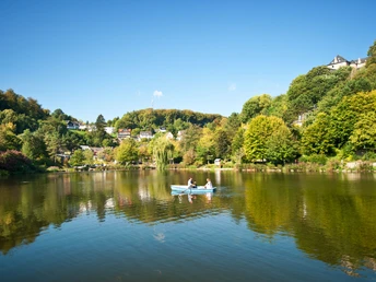 Der Weiher in Blankenheim auf dem Eifelsteig