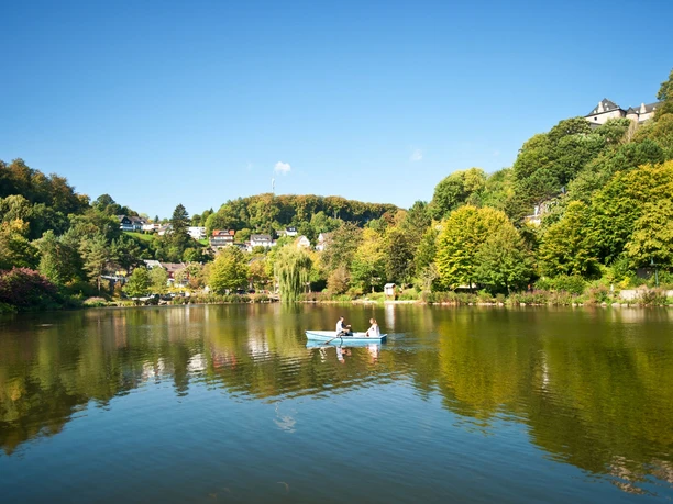 Der Weiher in Blankenheim auf dem Eifelsteig