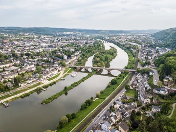 Blick auf Trier, Ziel des Eifelsteigs