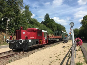 Start des Enz-Radwegs: der alte Bahnhof in Pronsfeld