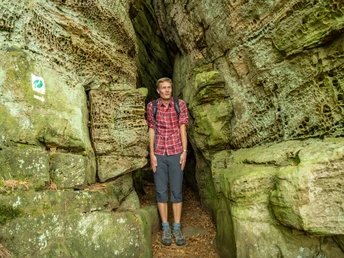 Es wird eng in der Mandrack Passage am Felsenweg 3