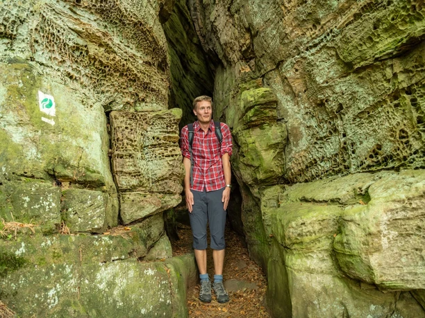 Es wird eng in der Mandrack Passage am Felsenweg 3