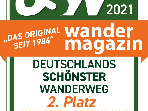 Deutschlands schönster Wanderweg Platz 2