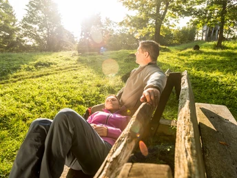 Entspannte Rast am Gerolsteiner Keltenpfad