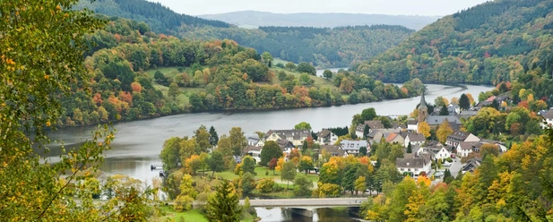 Wanderweg Rur-Olef-Route: Ausblick auf Einruhr