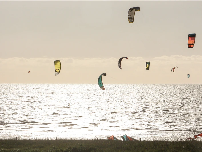 Station_Schirme Surfschule Cuxhaven