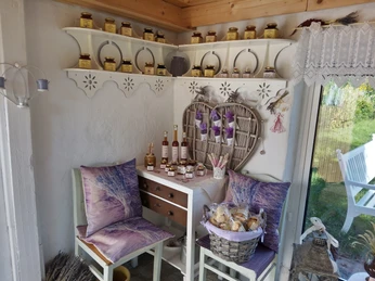 Lavendellädchen von Innen