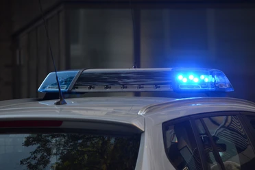 Blue police light