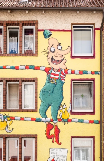 Street Art in der Hasestraße Fantasievolle Street Art in der Hasestraße