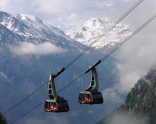 Mid station Cable car Mid station Cable car
