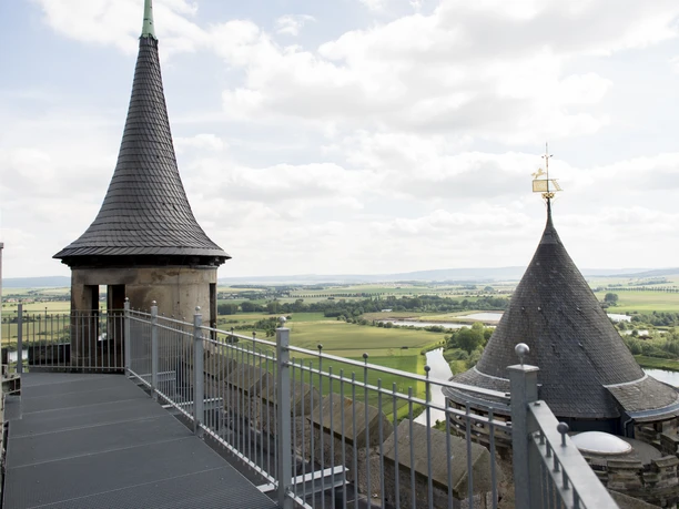 Schloss Marienburg Blick vom Schloss Marienburg