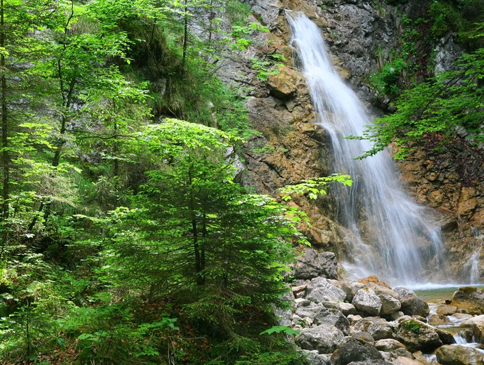 Wasserfall in der Schleifmühlklamm