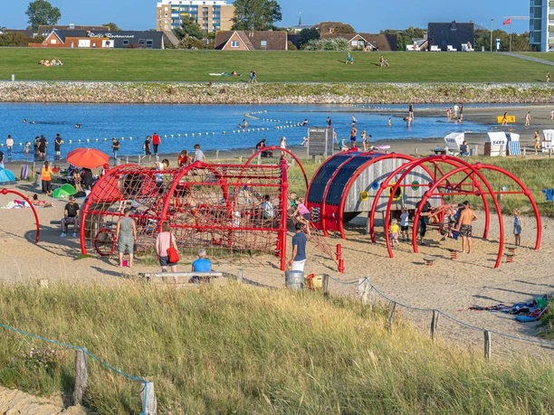 Spielplatz auf der Büsumer Familienlagune