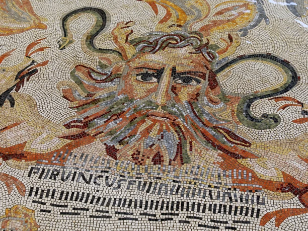 Römermosaik Bad Vilbel Nahaufnahme