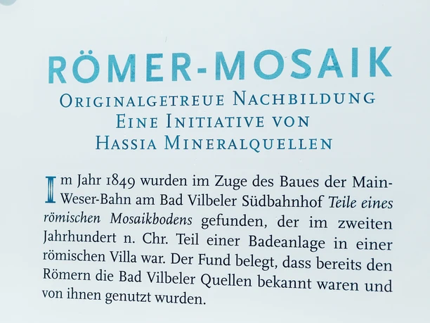 Römer-Mosaik Bad Vilbel Beschreibungstext