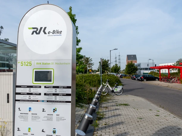 RVK E-Bike Verleih Meckenheim Bahnhof 2021 Herbst Meckenheim